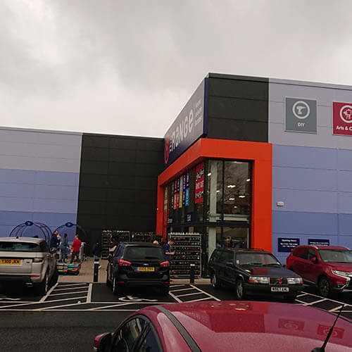 Belmont Roofing Western Way Retail Park Wall Cladding