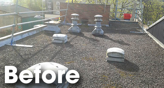 Belmont Roofing Flat Roofing Glasswells Before