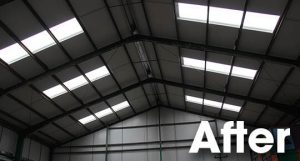 internal appearance greatly enhanced by new natural insulated rooflights.